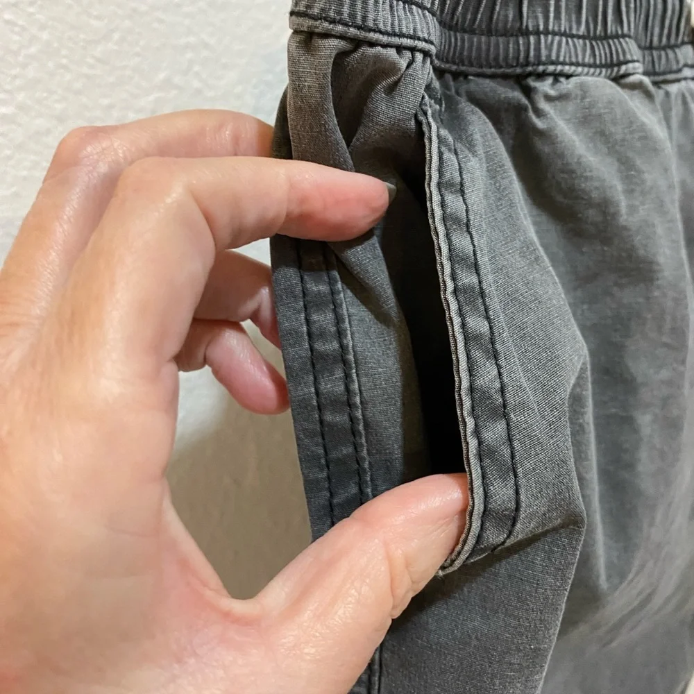 Quiksilver Boys Black Acid Wash Taxer Pull On Walk Shorts - Medium/12 - Picture 6 of 13